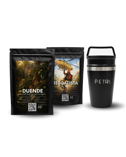 Pack Aventurero: Arriero + 1 Café a Elección + Mug Petal 330ml