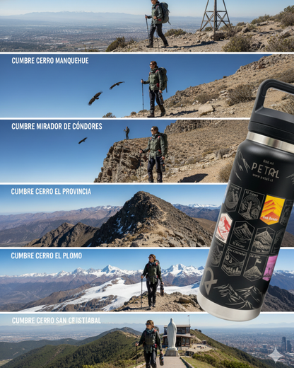 Botella: Cumbres de Stgo y Trekking de Chile