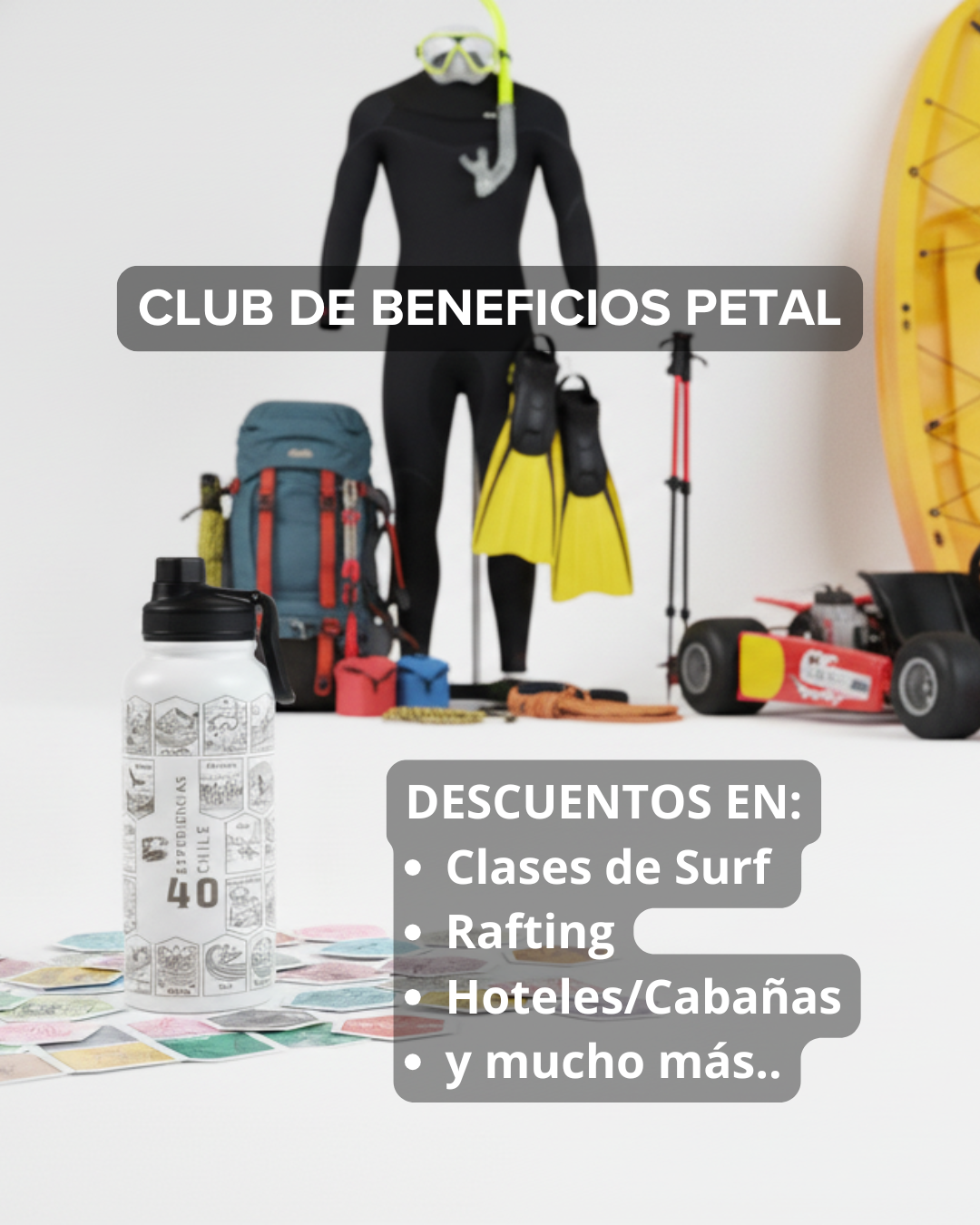 Botella: Cumbres de Stgo y Trekking de Chile