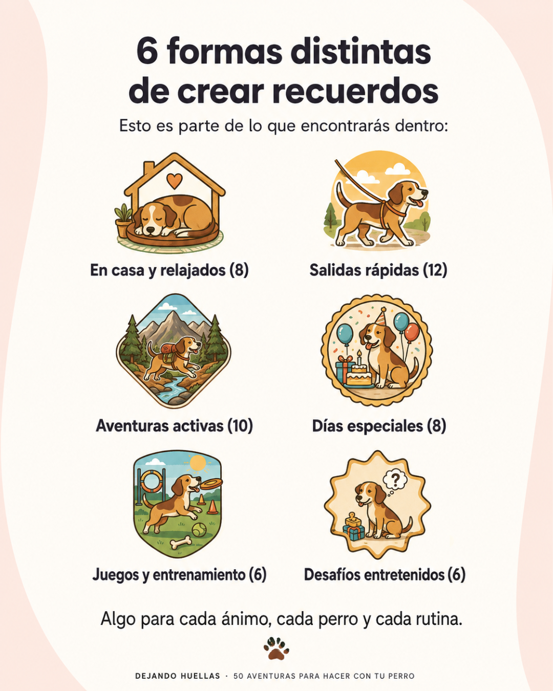 Dejando Huellas: 50 actividades con tu perro