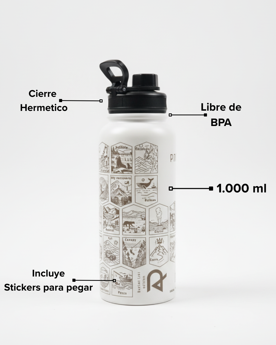 HOSH x PETAL - Botella 40 Experiencias 1 Litro